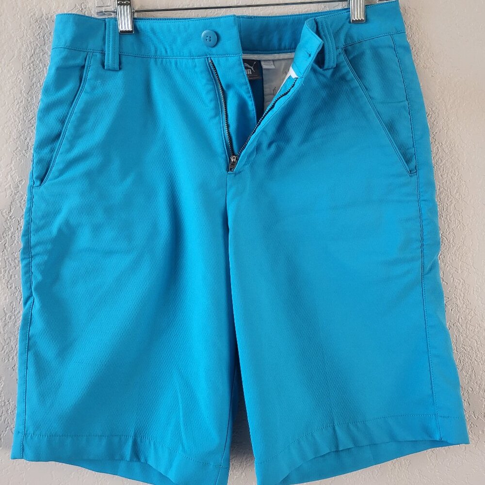 Blue puma golf shorts, 30" waist